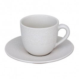 Bastide Белая чашка с блюдцем для кофе Vesuvio (269247-1)