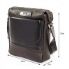 Vatto Черная наплечная сумка планшет из двух видов кожи  (11684) - зображення 2