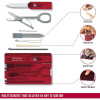 Victorinox Swisscard Classic Red Transparent Blister (0.7100.TB1) - зображення 6