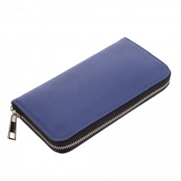 Newery Синій гаманець на блискавці із сап'янової шкіри  N10003SB