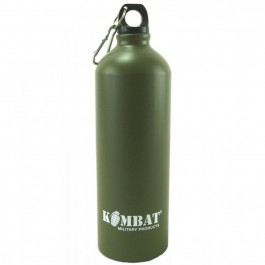 Kombat Aluminium Water Bottle оливковий 1000ml (kb-awb1000-olgr)