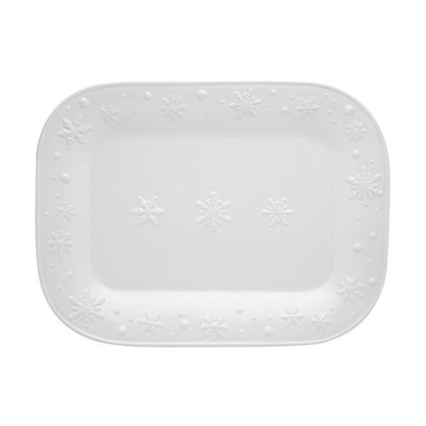 Bordallo Блюдо прямоугольное Снежинки 41х30.9x3.6 см (65012655) - зображення 1
