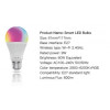 MOES Smart LED Wi-Fi E27 White RGB (WB-TDA9-RWW-E27-MS) - зображення 4