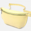 SHVIGEL Женская поясная сумка кожаная  leather-16378 Лимонная - зображення 1