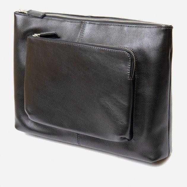 Grande Pelle Мужская сумка кожаная  leather-11437 Черная - зображення 1