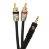 Planet waves Готовий кабель PW-MP-05 Custom Series Dual RCA to 3.5 Stereo Mini Jack Cable 1.5m - зображення 1