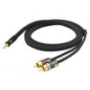 Planet waves Готовий кабель PW-MP-05 Custom Series Dual RCA to 3.5 Stereo Mini Jack Cable 1.5m - зображення 3
