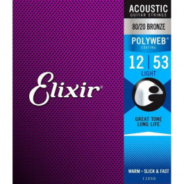 Elixir AC PW L Polyweb 80/20 Bronze Acoustic Light 12/53 (11050)