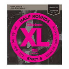 D'Addario ENR71-5 XL Nickel Half Rounds Bass 5 (45-130)