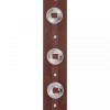 Planet waves PW25SSC01 DELUXE LEATHER GUITAR STRAP CONCHOS BROWN - зображення 3