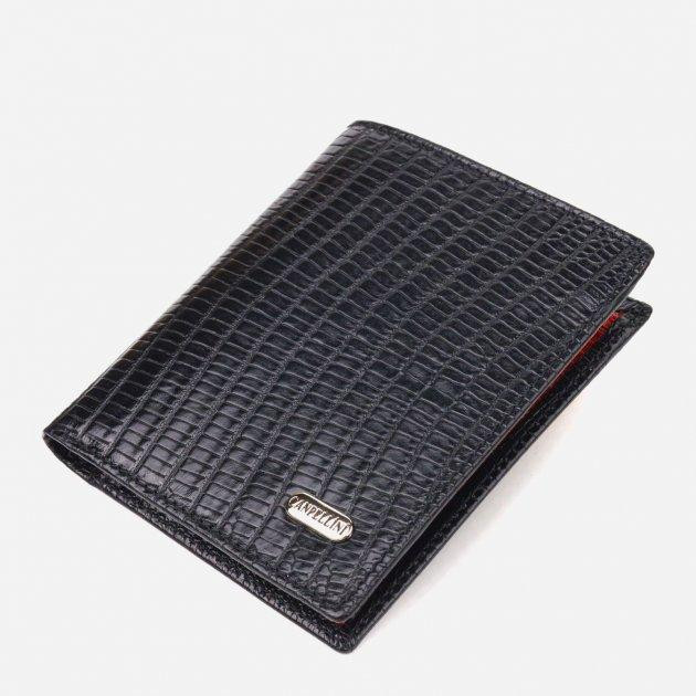 CANPELLINI Шкіряне портмоне  leather-21501 Чорне - зображення 1
