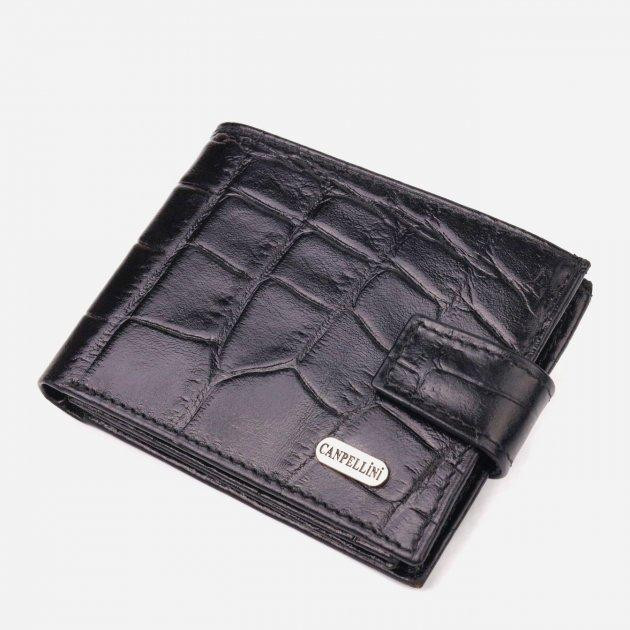 CANPELLINI Шкіряне портмоне  leather-21511 Чорне - зображення 1