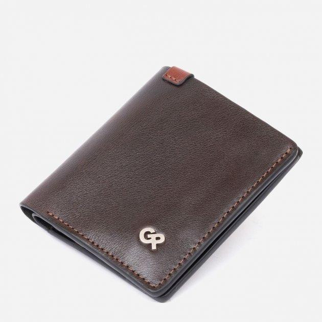Grande Pelle Шкіряне портмоне  leather-11328 Коричневе - зображення 1