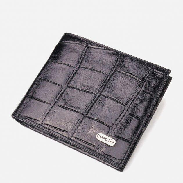 CANPELLINI Шкіряне портмоне  leather-21584 Чорне - зображення 1
