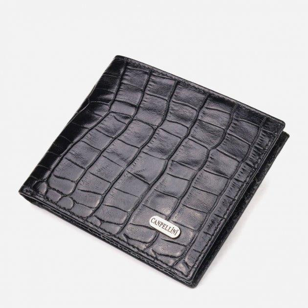 CANPELLINI Шкіряне портмоне  leather-21582 Чорне - зображення 1