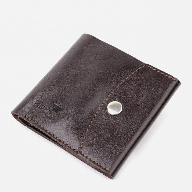 SHVIGEL Шкіряне портмоне  leather-16621 Коричневе - зображення 1