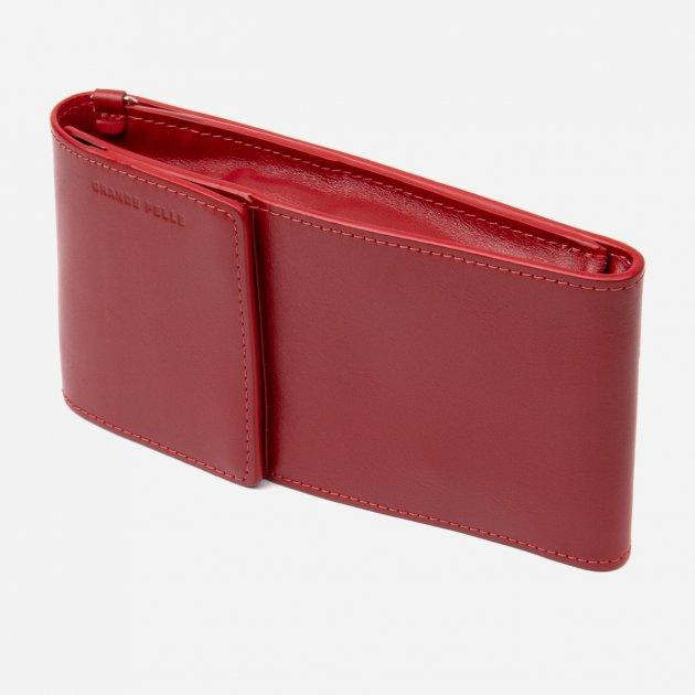 Grande Pelle Женский кошелек кожаный  leather-11441 Красный - зображення 1