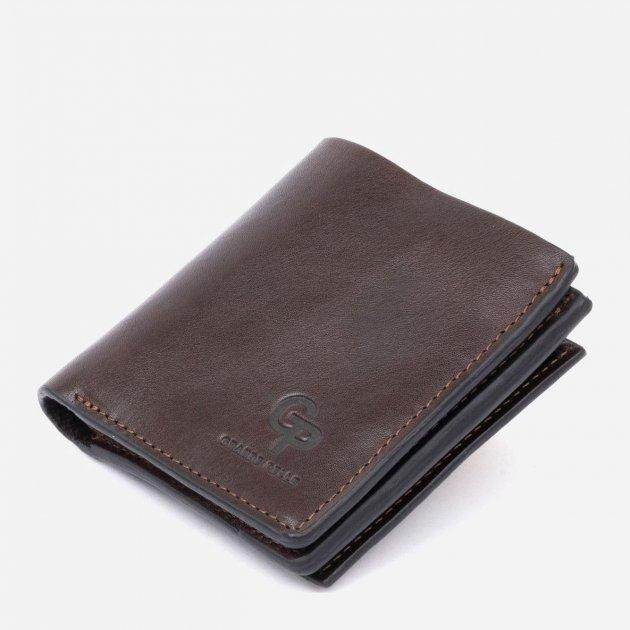 Grande Pelle Мужское портмоне кожаное  leather-11330 Коричневое - зображення 1
