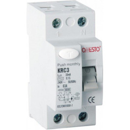 Onesto KRC3 1п+N 25А RCD 30mA тип AC (6990150200211)