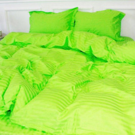   MirSon Наволочка з вушками  Satin Stripe 30-0016 Light Green 70x70 см (2200005253779)