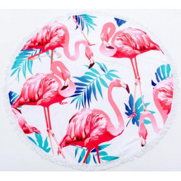MirSon Пляжное полотенце  №5054 Summer Time Light flamingo 150x150 см