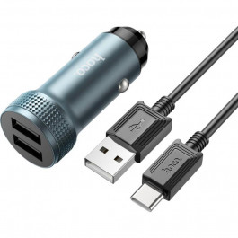 Hoco Z49 Level Dualport QC3.0 18W + USB-C Grey