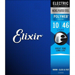 Elixir 12050 Polyweb Nickel Plated Steel Light 10-46 (El PW L)