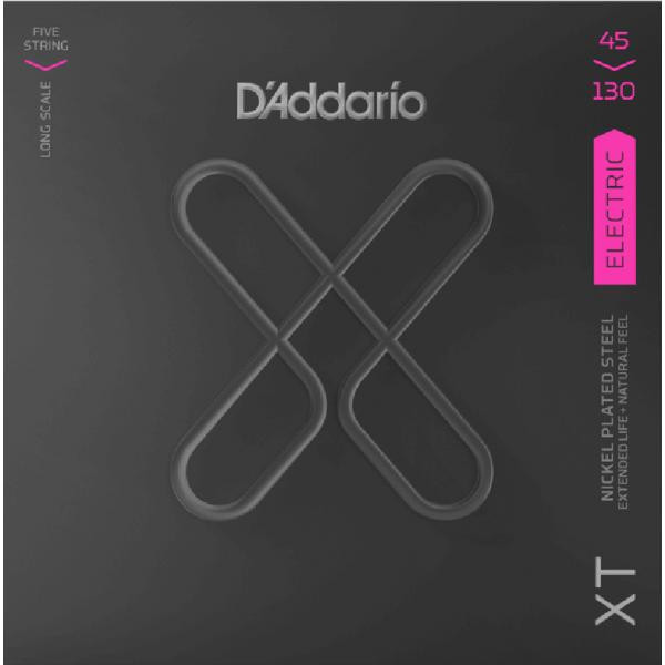D'Addario XTB45130 XT Bass Regular Light (5 струн .050-.130) - зображення 1