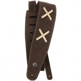 D'Addario Ремень гитарный 25VDG00 Suede Guitar Strap (Brown)