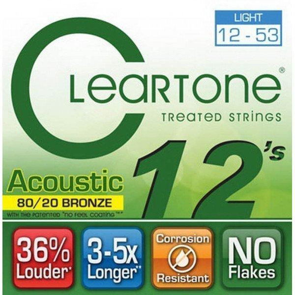 Cleartone 7612 Acoustic 80/20 Bronze Light 12-53 (7612) - зображення 1