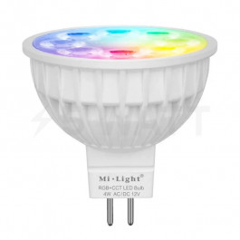 MiLight LED MR16 4W GU5.3 2700-6500K RGB DIM 12V (LL104-RGB+CCT)
