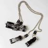 DS Fetish Набор ошейник+наручники Silver With Chain (F61267) - зображення 2