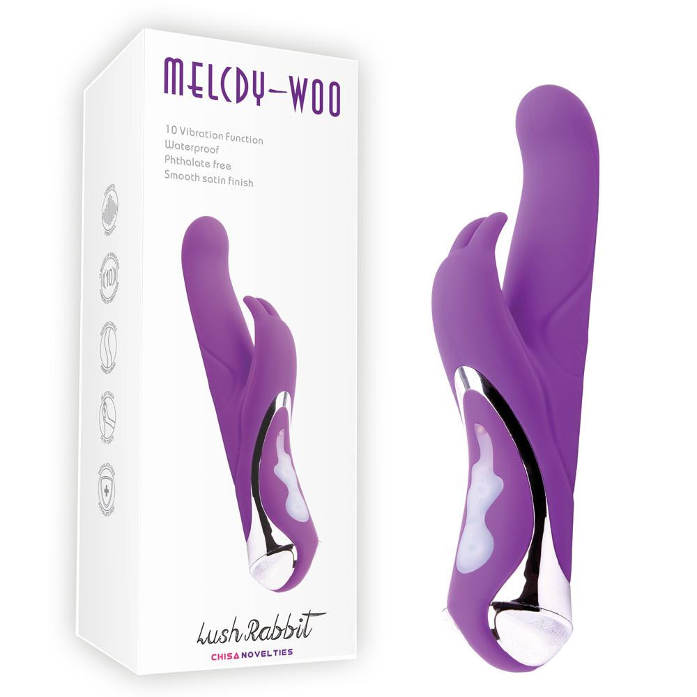 Chisa Novelties Melody-Woo Lush Rabbit Rechargeable Purple (CH04541) - зображення 1