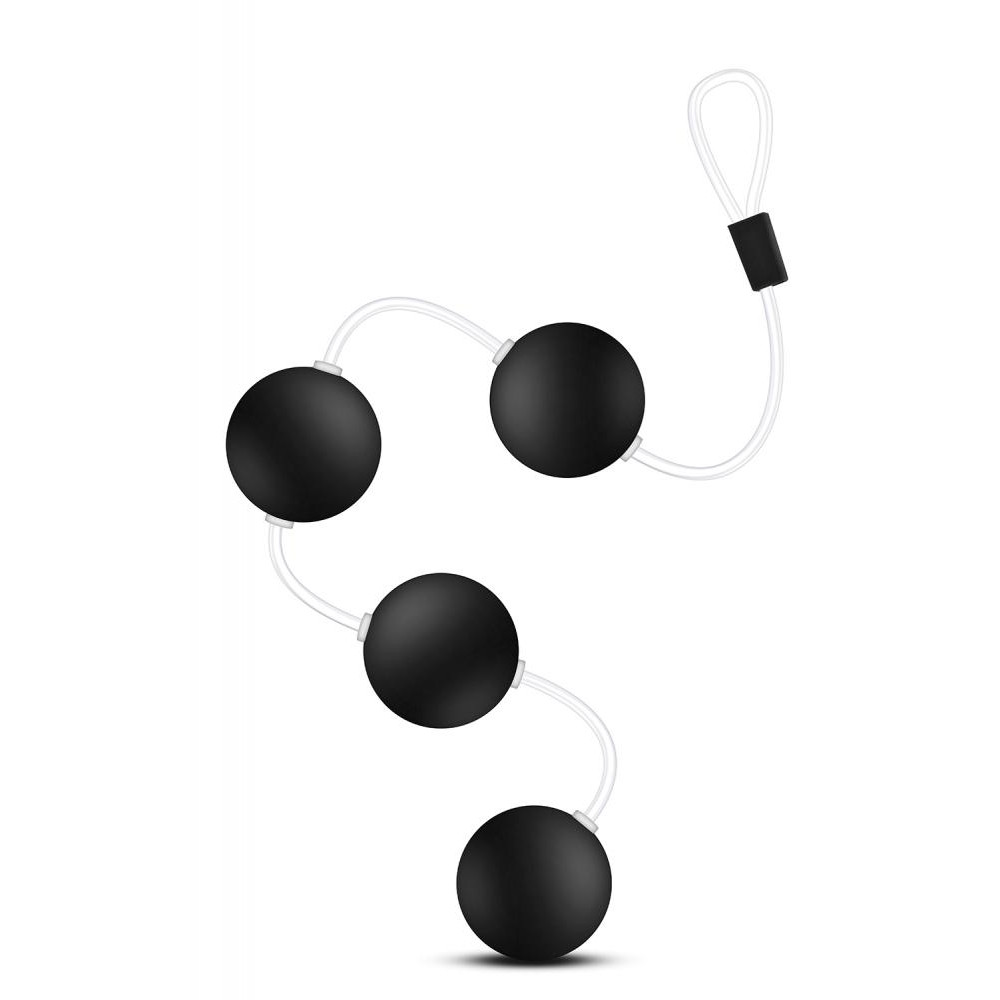 Dream toys Анальные шарики Blush Anal Adventures Pleasure Balls - Black (T331481) - зображення 1