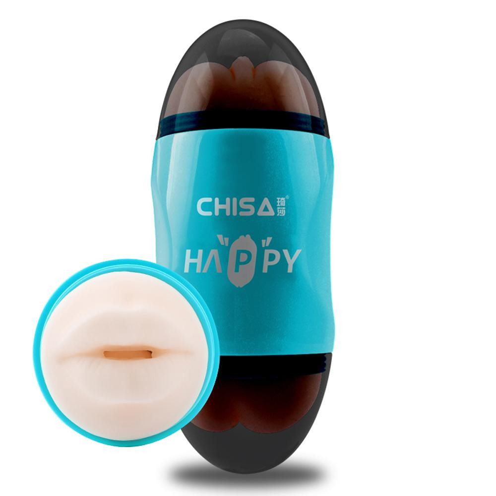 Chisa Novelties Happy Cup Mouth & Ass Masturbator, голубой (759746980540) - зображення 1