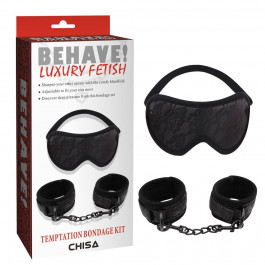 Chisa Novelties Набор БДСМ маска + наручники Chisa Behave Luxury Fetish (CH06312)