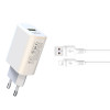 XO L85D Single USB QC3.0 18W + Lightning White - зображення 3