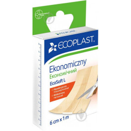 Ecoplast Лейкопластир  економічний EcoSoft L 6 см 1 м нестерильні