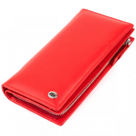 ST Leather Вертикальний гаманець шкіряний жіночий  19275 Червоний