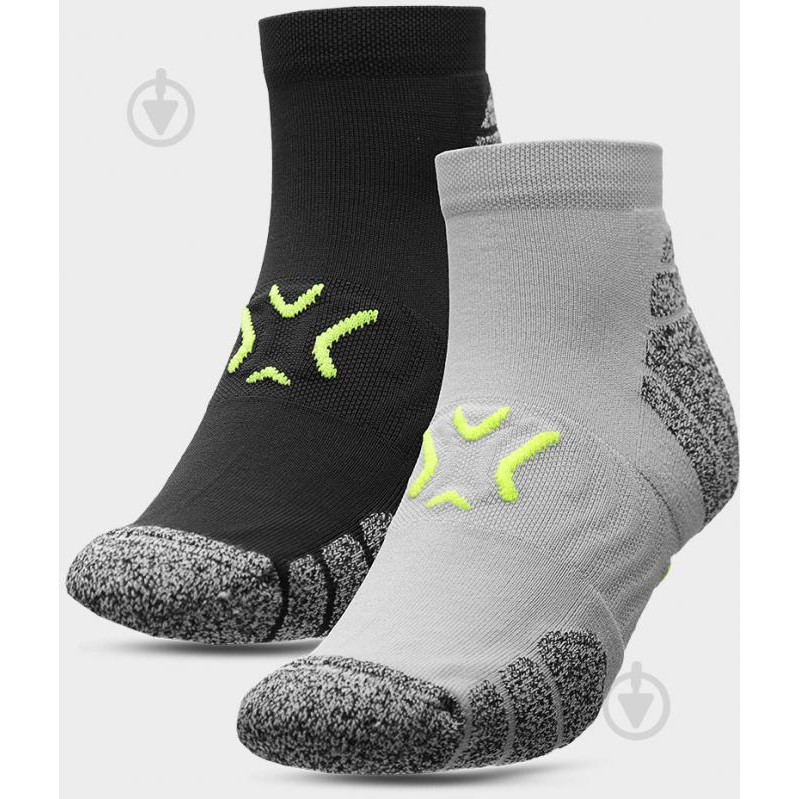 4F Шкарпетки  SOCKS SOM001 H4Z22-SOM001-91S чорно-сірий.чорно-сірий черно-серый - зображення 1