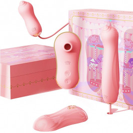 Zalo UNICORN Vibratrion & Thrusting Set - PINK (ZL30226)