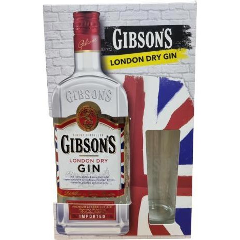 Gibson's Джин  London Dry 0.7 л 37.5% + бокал (4820196540175) - зображення 1