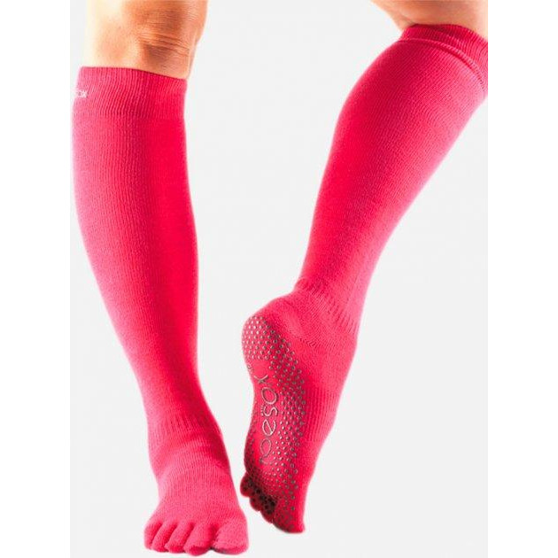 ToeSox Шкарпетки  Grip Full Toe Scrunch Knee High M (39-42.5) Пурпурові (812035024278) - зображення 1