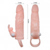 Baile Brave Men Vibro Penis Sleeve Flesh with Bunny (6603BI0499) - зображення 5