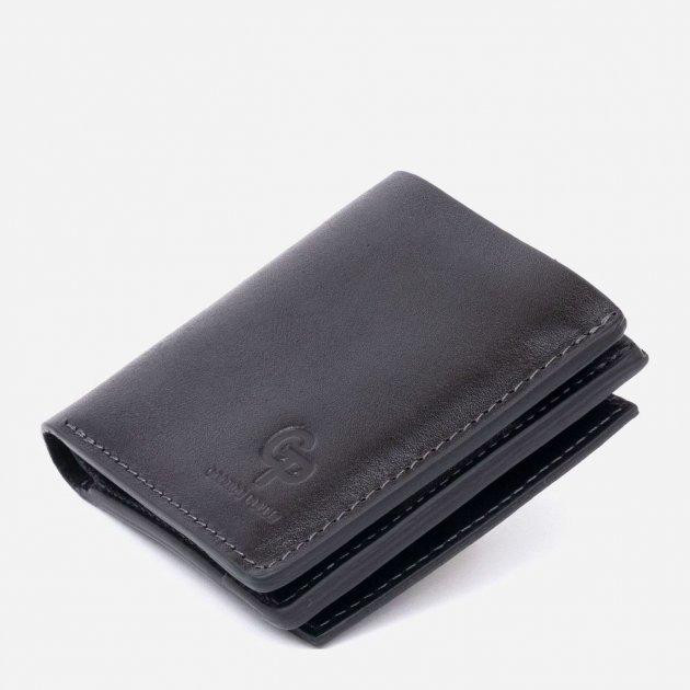 Grande Pelle Мужское портмоне кожаное  leather-11329 Черное - зображення 1