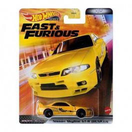   Hot Wheels Nissan Skyline GT-R (BCNR33) Fast & Furious 1:64 HCP26 Yellow