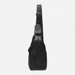 Laras Мужская сумка-слинг кожаная  K105038 Black (ROZ6206102379)