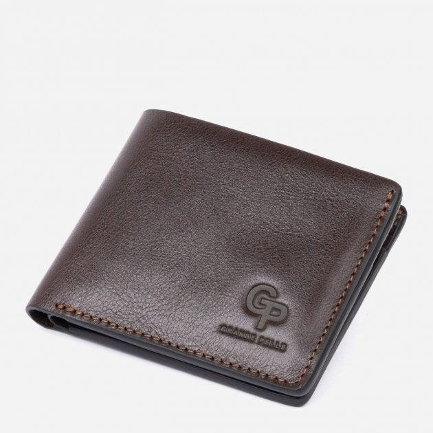 Grande Pelle Мужское портмоне кожаное  leather-11307 Коричневое - зображення 1