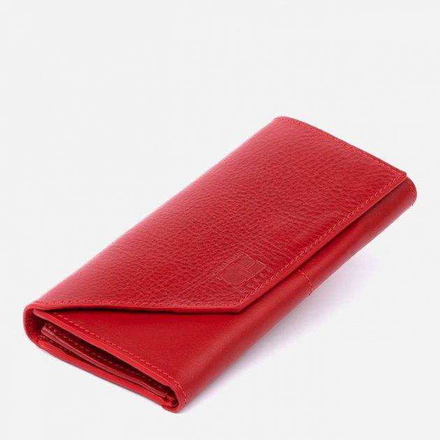 Grande Pelle Женский кошелек кожаный  leather-11318 Красный - зображення 1