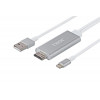 2E Lightning to HDMI+USB Cable 2m Alumium Shell (2EW-2327) - зображення 1